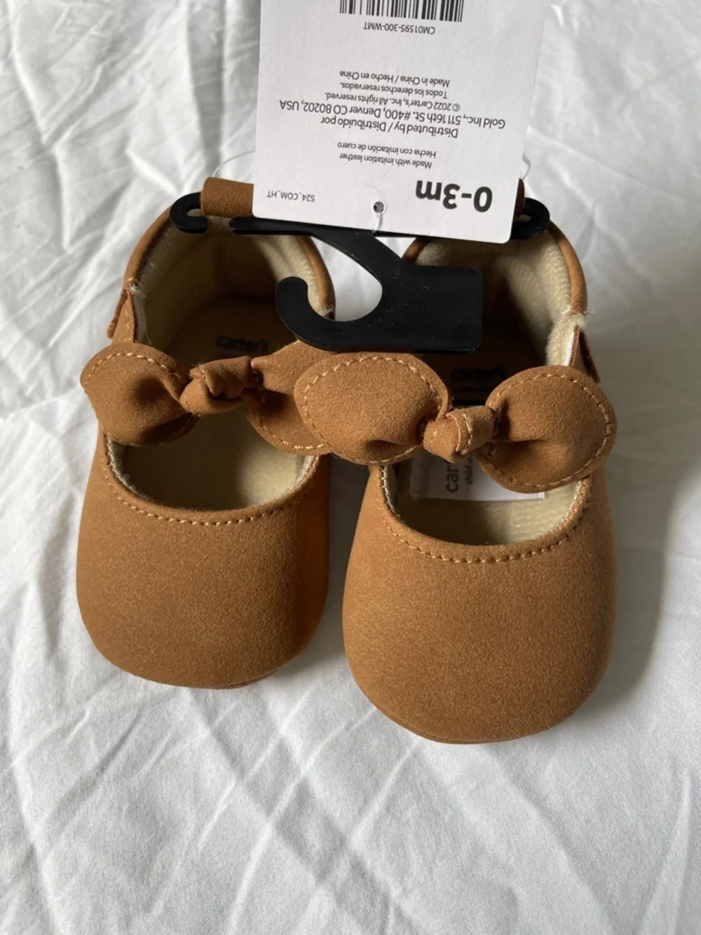 Carter's Girls Bow Mary Jane Shoes - Brown Tan